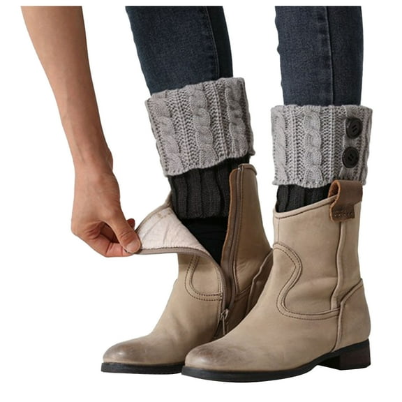 Fimkaul Women's Tights Stockings Socks Winter Warm Knit Leg Warmers Crochet Leggings Slouch Boot Womens Socks