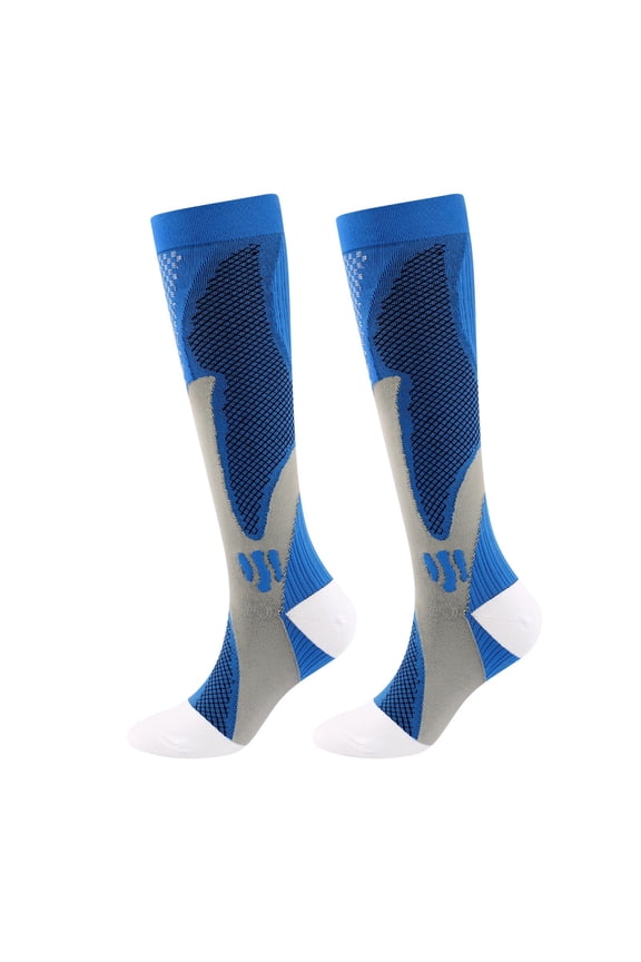 Womens Compression Socks Men Calf Knee High Stockings For Walking Running Nylon Unisex Hiking Mens Elastic Socks