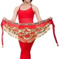 thumbnail image 1 of Fimkaul Womens Men Belt Fashion Belly Wrap Belly Dance Gold Dance Hip Scarf Skirt Belt Belts, 1 of 2