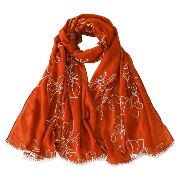 Fimkaul Womens Scarf Fashion Cotton Linen Printed Thin Summer Winter Fall Shawl Wraps Scarfs