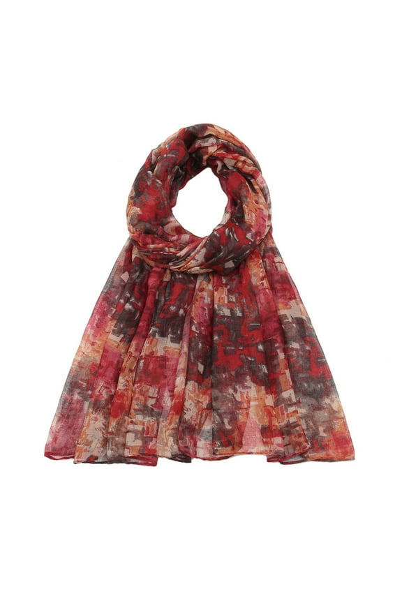Womens Scarf Fashion Print Chiffon Square Head Lightweight Neck Scarves Hair Neckerchief Summer Winter Fall Shawl Wraps Scarfs
