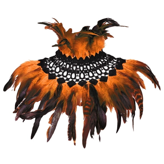 Fimkaul Womens Scarf Feather Cutout Gradient Carnival Festival Party Masquerade Performance Accessories Summer Winter Fall Shawl Wraps Scarfs