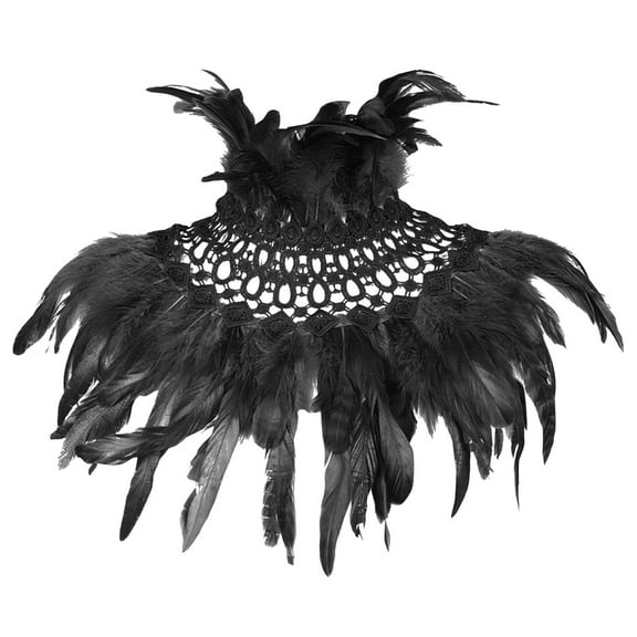 Fimkaul Womens Scarf Feather Cutout Gradient Carnival Festival Party Masquerade Performance Accessories Summer Winter Fall Shawl Wraps Scarfs