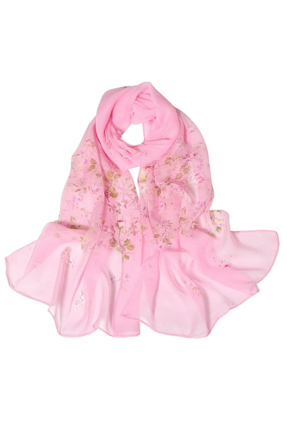 Womens Scarf For Lightweight Print Floral Pattern Fashion Scarves For Spring Summer Winter Fall Shawl Wraps Scarfs