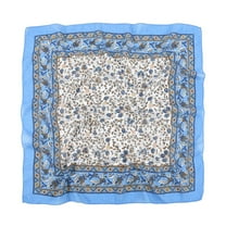 Fimkaul Womens Scarf Lady Bandanas Neck Floral Folk Custom Travel Vintage Wrap For Islam Printing Wrap Head Hair Neckerchief Muslim Silk Scarves Summer Winter Fall Shawl Wraps Scarfs