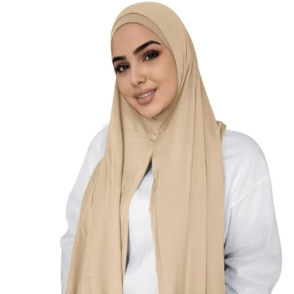 Fimkaul Womens Scarf Muslim Head Solid Long Wrap Scarves Cotton For Fashion Summer Winter Fall Shawl Wraps Scarfs