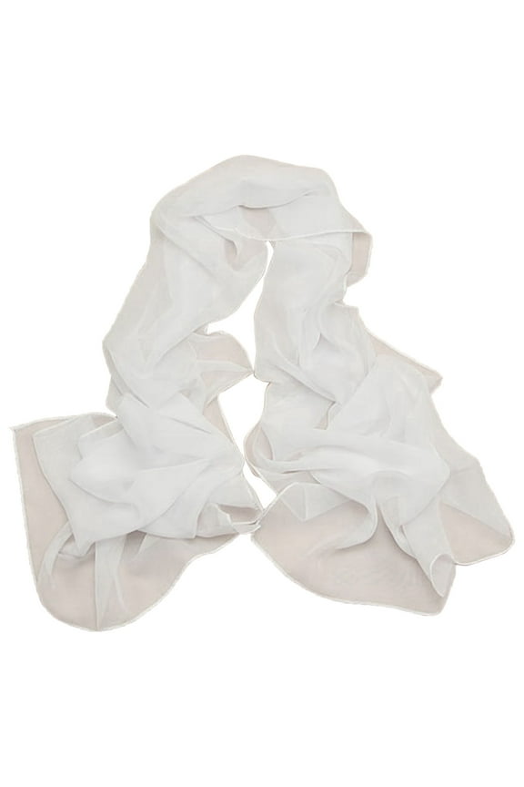 Womens Scarf Solid Chiffon Silk Summer Winter Fall Shawl Wraps Scarfs