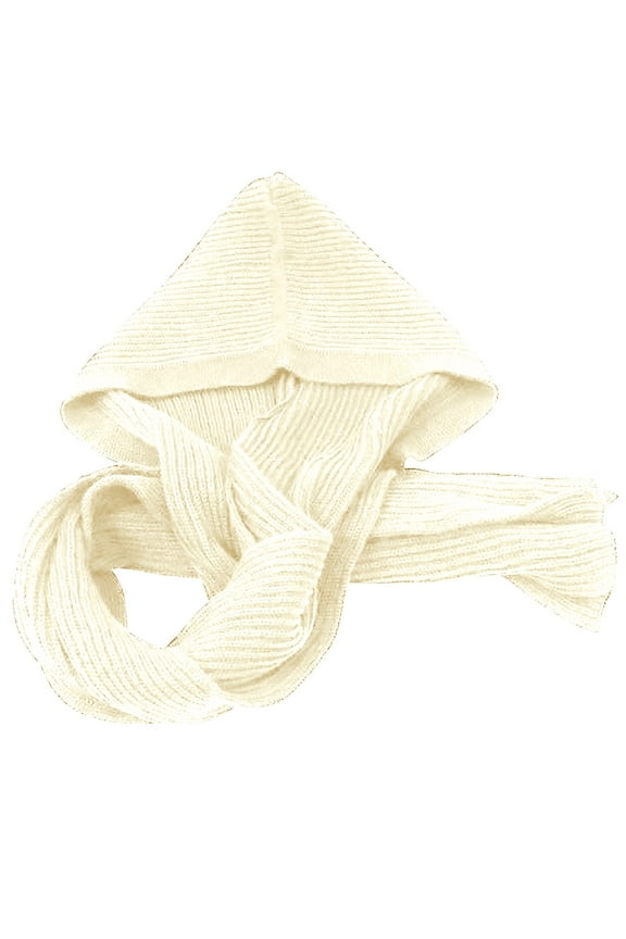 Womens Scarf Thick Warm Knit Hooded Pullover Head Hoodie Hat Muslim Woolen Hooded Hat Wrap Crochet Knit Neckwarmer Summer Winter Fall Shawl Wraps Scarfs