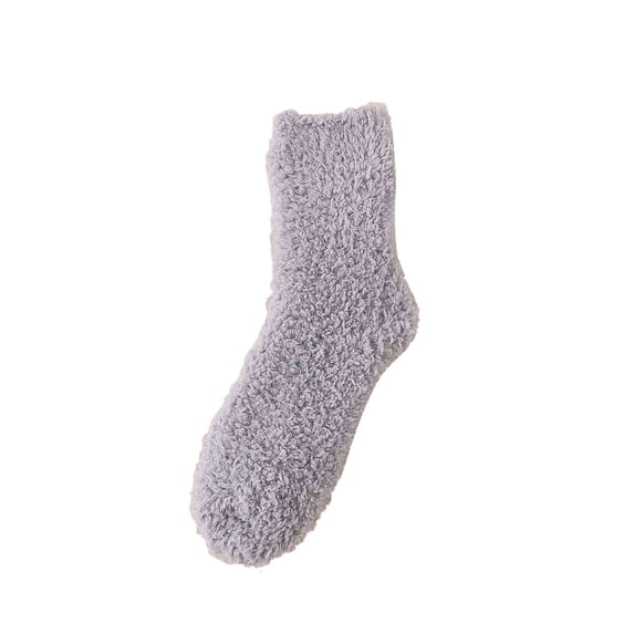Womens Socks Fuzzy Coral Middle Home Solid Stocking Summer Winter Fall Mens Socks
