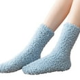 thumbnail image 1 of Womens Socks Fuzzy Coral Middle Home Solid Stocking Summer Winter Fall Mens Socks, 1 of 6