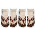 thumbnail image 1 of Womens Socks Two Pairs Pattern Manicure Print Flip Flop Funny Hidden Running Personalized Summer Winter Fall Mens Socks, 1 of 5