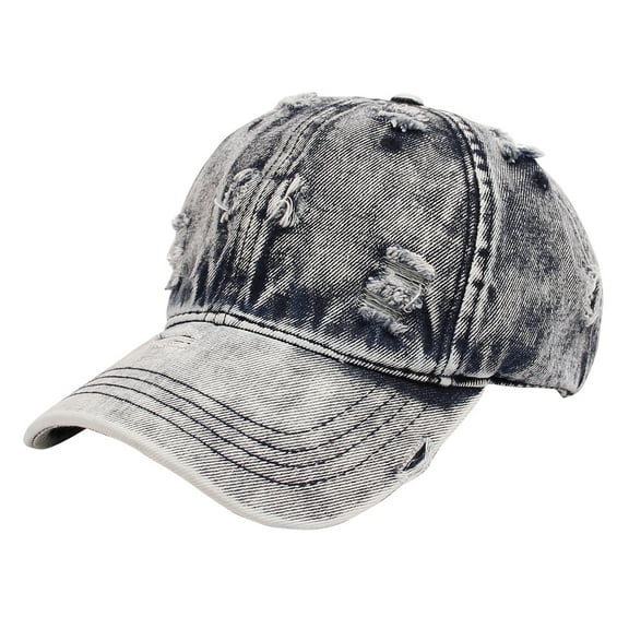 Fimkaul Womens Summer Baseball Cap Denim Hop Trucker Ripped Hat Sun Hip Distressed Hat Sun Hats for Men
