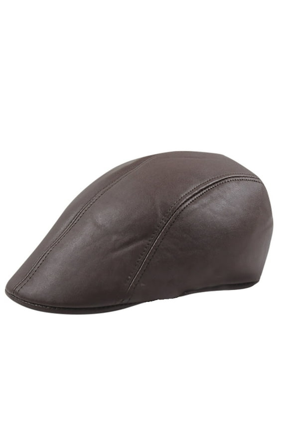 Womens Winter Beret Hats Beret Caps Thermal Cap Leather Forward Autumn/Winter Baseball Caps Caps Berets Hat