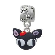 Fimo Clay Cute Kitty - Paw Print Charm Bead
