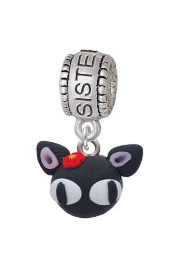 Fimo Clay Cute Kitty - Sister Charm Bead