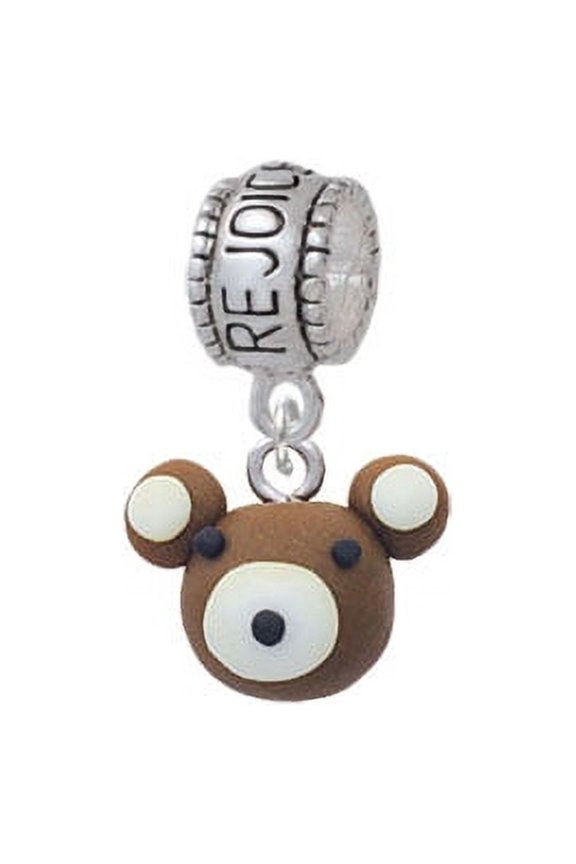 Fimo Clay Teddy Bear - Rejoice Charm Bead