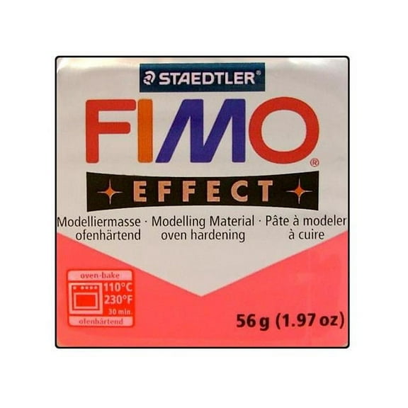 Fimo Effect Clay 56gm Translucent Red
