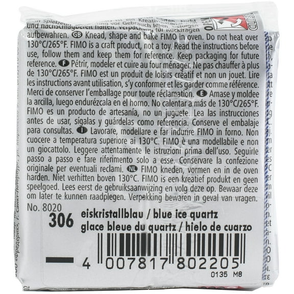 Fimo Effect Polymer Clay 2Oz-Blue Ice Quartz