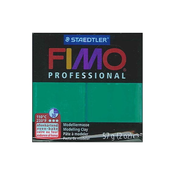 Staedtler Fimo Professional Polymer Clay - True Green, 2 oz
