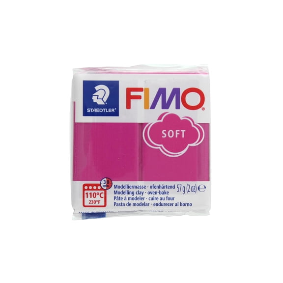 Staedtler Fimo Soft Polymer Clay - 2 oz, Raspberry