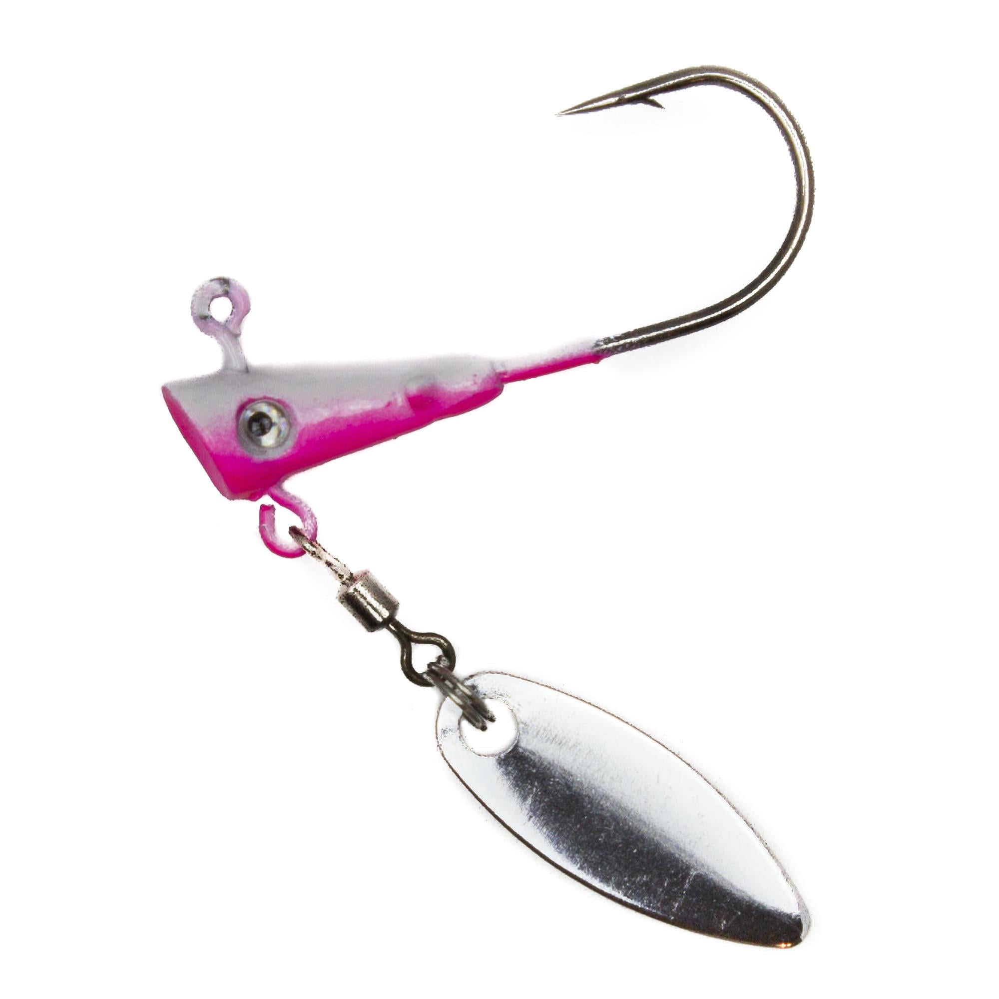 Fin Commander 17016 Fin Spin Jig Head 2pc Pack 1/16 oz. White And