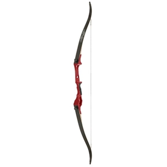 Fin Finder 81176 58 in. Bank Runner Right Hand Recurve Bow, Red - 35 lbs