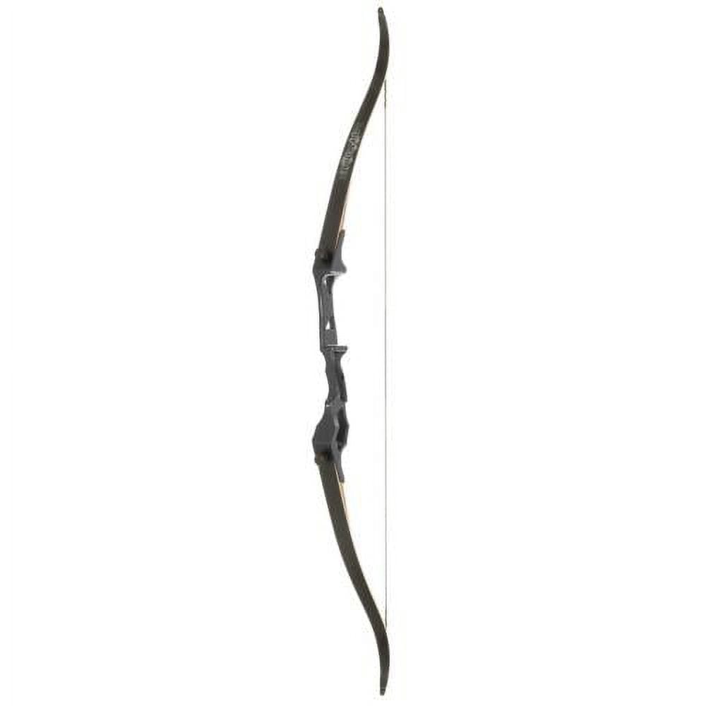 Fin Finder 81196 58 in. Bank Runner Right Hand Recurve Bow, Black - 35 lbs