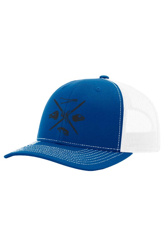 Fin Finder Skulls Mesh Hat Blue/white