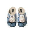 thumbnail image 1 of Fin Flex Women's Indoor Outdoor Anti Slip Slippers Blue Animal Print Slip on RP2 Snowy Owl Size 9, 1 of 7