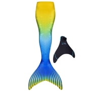 Fin Fun Limited Edition Mermaid Tail for Swimming for Women, Teen and Adults with Monofin, X-Small, Bali Breeze