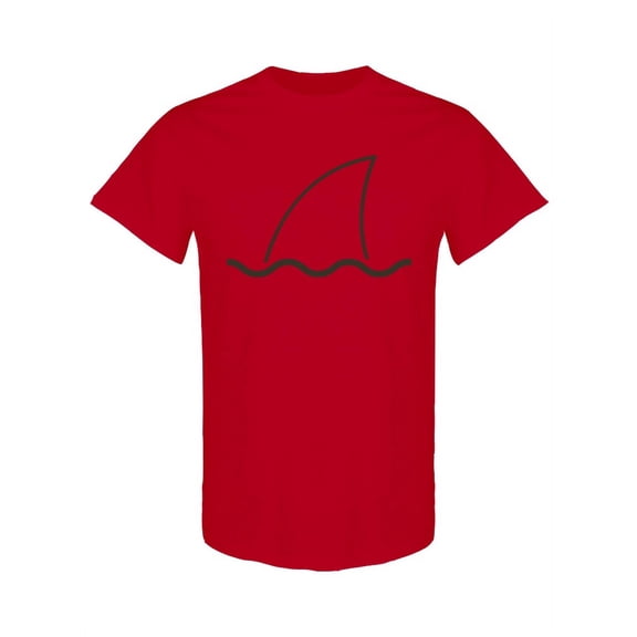 Fin Line Art T-Shirt Men -Image by Shutterstock, Male XX-Large