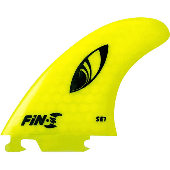 Fin-S Se-1 Honeycomb Neon Yellow 3 Fins