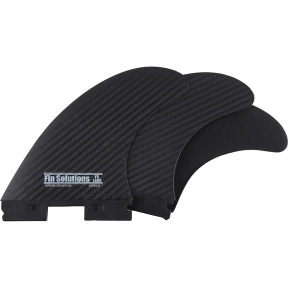 Fin Solutions FFS Large Black Weave 3 Fin Set