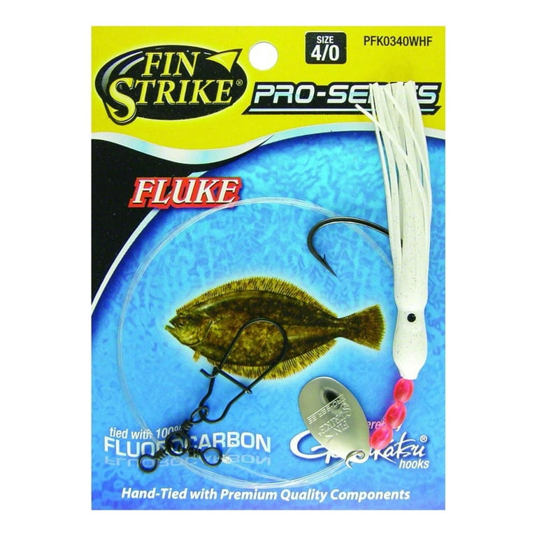 Fin Strike Pro Series Fluke Rig Shiner Hk & Fluoro. Blk pack of 12