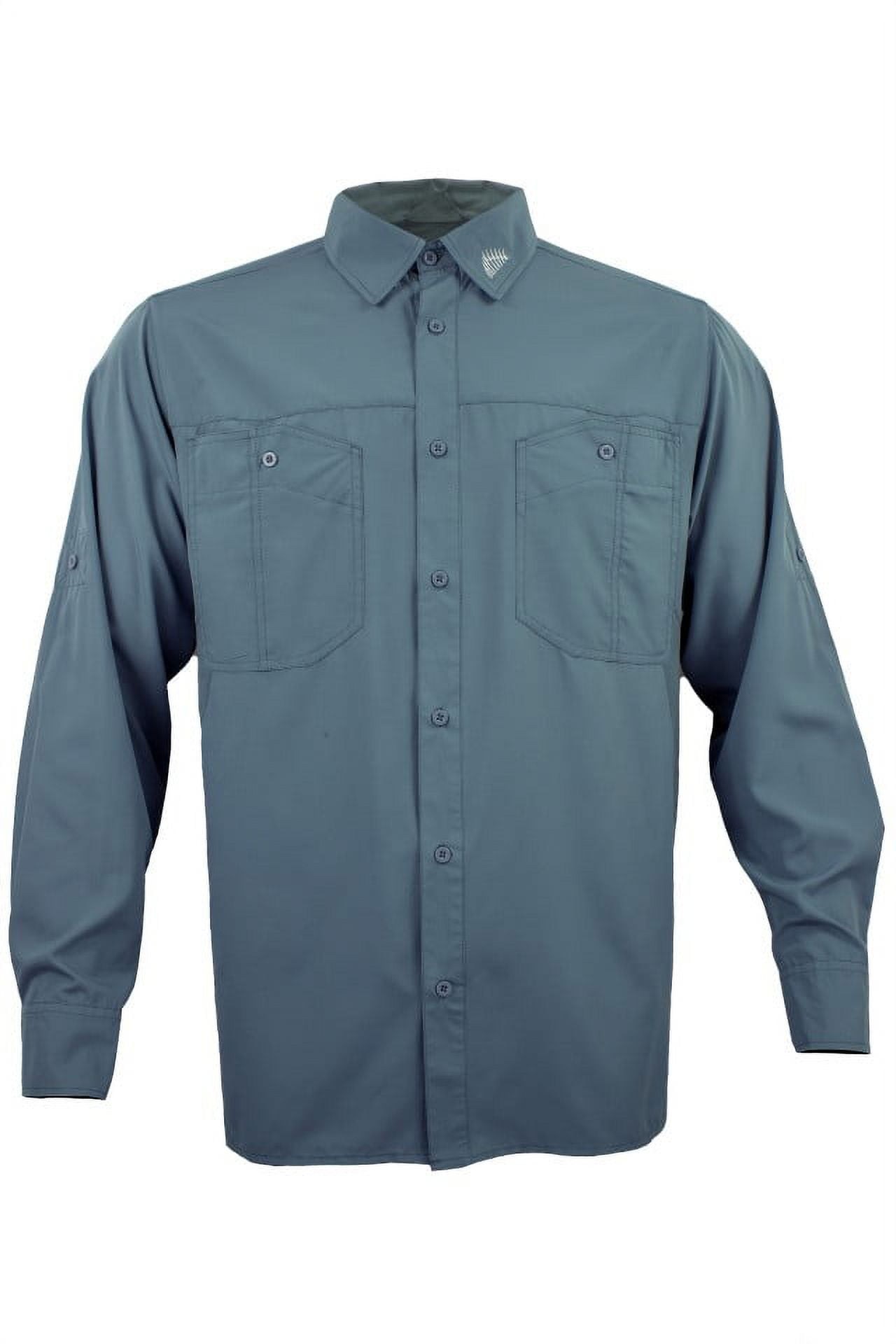 Fintech Long Sleeve Fishing Shirt for Men - Large, Men's, Blue