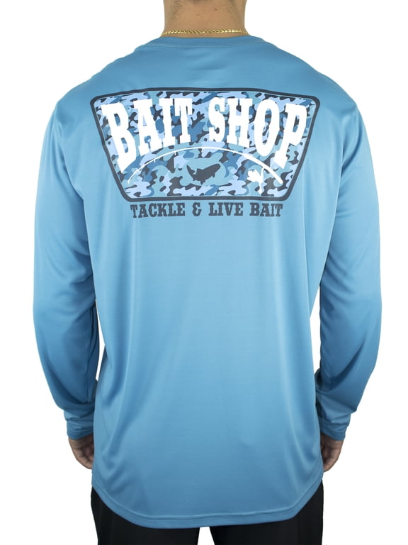 Men's Long Sleeve Performance Fishing Tee- "Bait Shop"