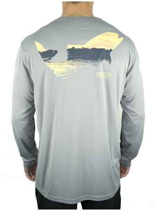 Fintech performance Fishing Shirt Mens XXL 2XL Short Sleeve UV 50+ Bass  Graphic
