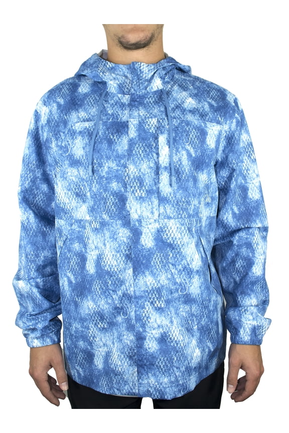 Men's Shoreline Rain Jacket "Hook Grunge Scales"