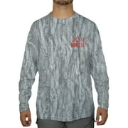 FinTech Sun Defender Men's Long Sleeve Performance Fishing Tee, "Camo AOP"