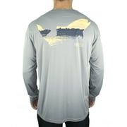 FinTech Sun Defender Men's Long Sleeve Performance Fishing Tee, Lightweight, Breathable, Durable