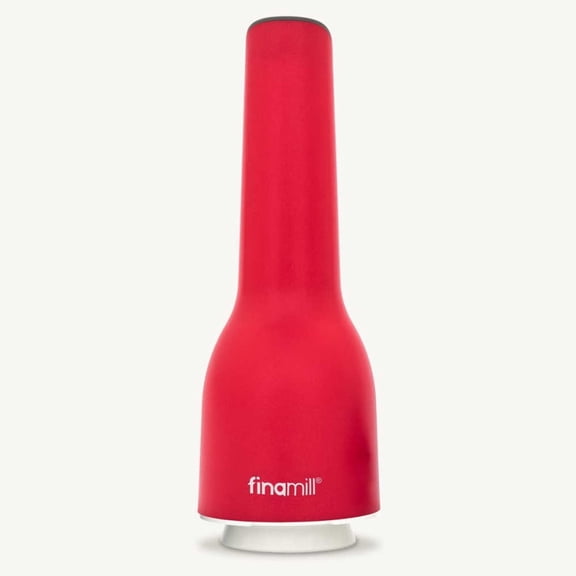 FinaMill USB Rechargeable Electric Pepper Mill Grinder with Spice Pod, Sangria