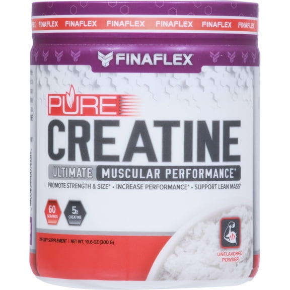 Finaflex Pure CREATINE Powder Micronized Monohydrate 300g, 60 Servings Unflavor