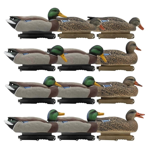 Final Approach HD Series Floating Mallard Duck Decoys, 12 Pack