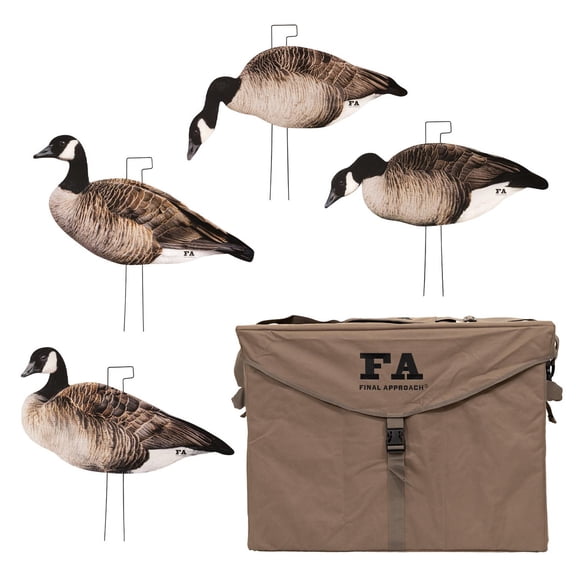 Final Approach Last Pass Honker Silhouette Decoys 60 Pack with Decoy Bag - Gen 5