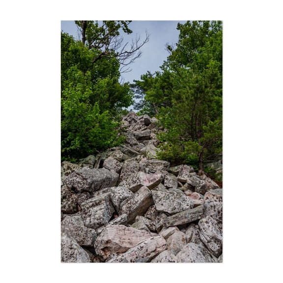 The Final Ascent to the Summit on a Spring Afternoon - West Virginia Photography Nature Landscape Wilderness Mountain Scenic Woodland Unframed Wall Art Print 4 x 6 inches
