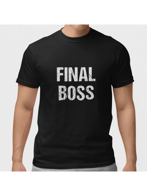 Final Boss Dad Vintage Gamer T-shirt