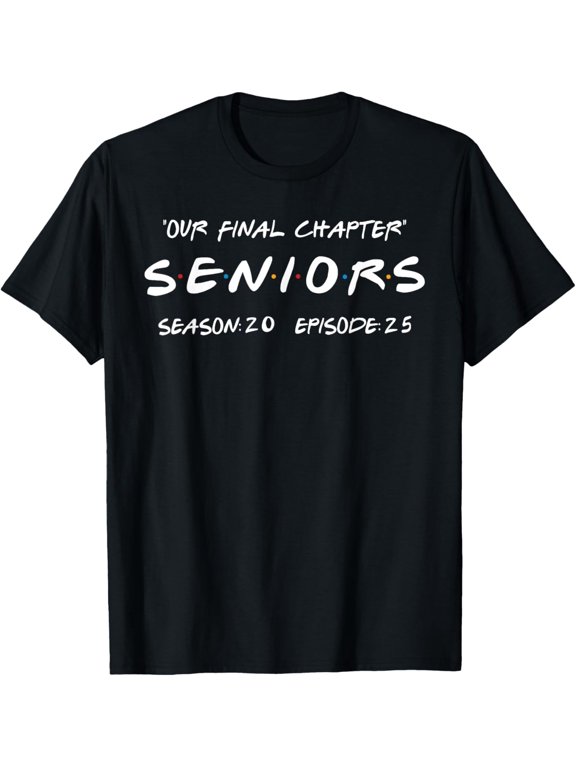 Final Chapter Class of 2025 Senior Retro Funny Seniors 2025 T-ShirtMen and women, Black T-shirt, size: Extra large