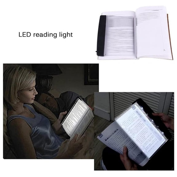 Final Clear Out! Large Ultra Bright Light LED Page Magnifier LED Tablet Night Vision Reading Light Eye Care Student Reading Light