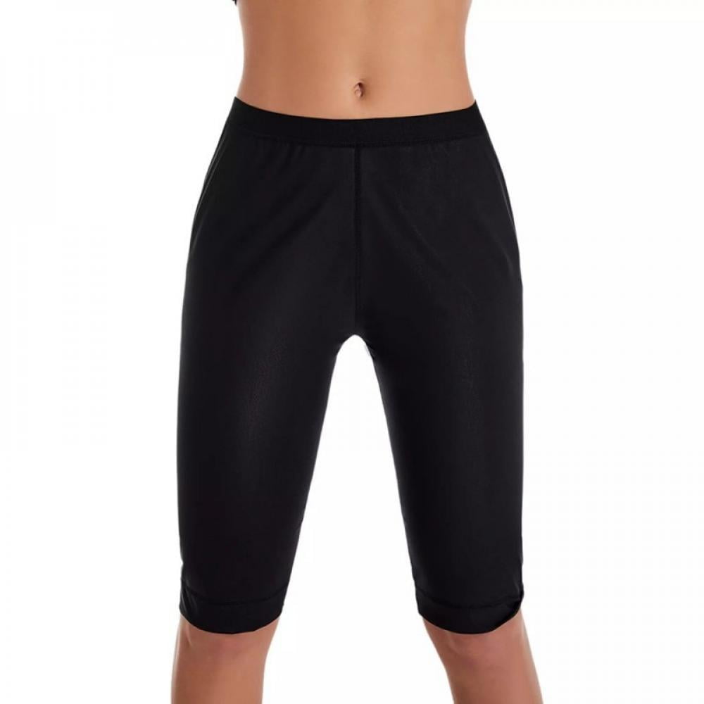 Slimming Pants Knee Length Weight Loss Hot Thermo Sweat Sauna Neoprene Workout Body Shapers Walmart
