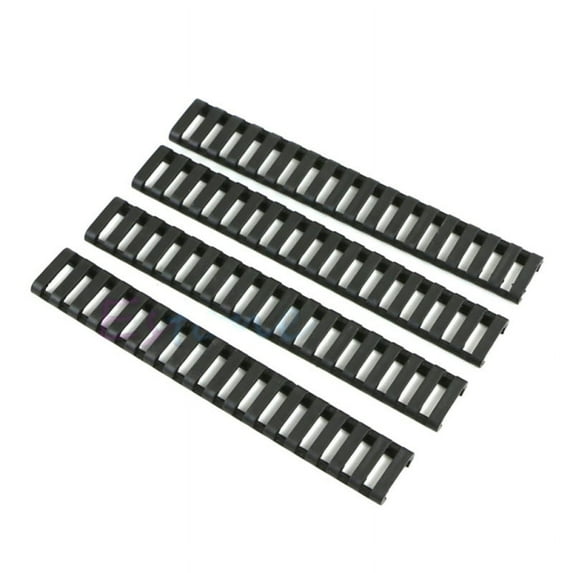Final Clearance! 4pcs Rail Cover Plastic Fish Bone Ladder Shape Rubber Picatinny Rail Covers